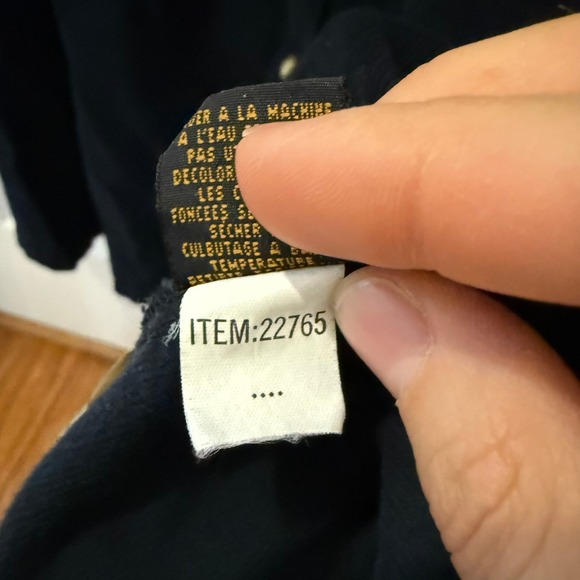 Eddie Bauer Women's Size M Black Corduroy Button Front Midi Dress Cottage Jumper - Picture 9 of 16